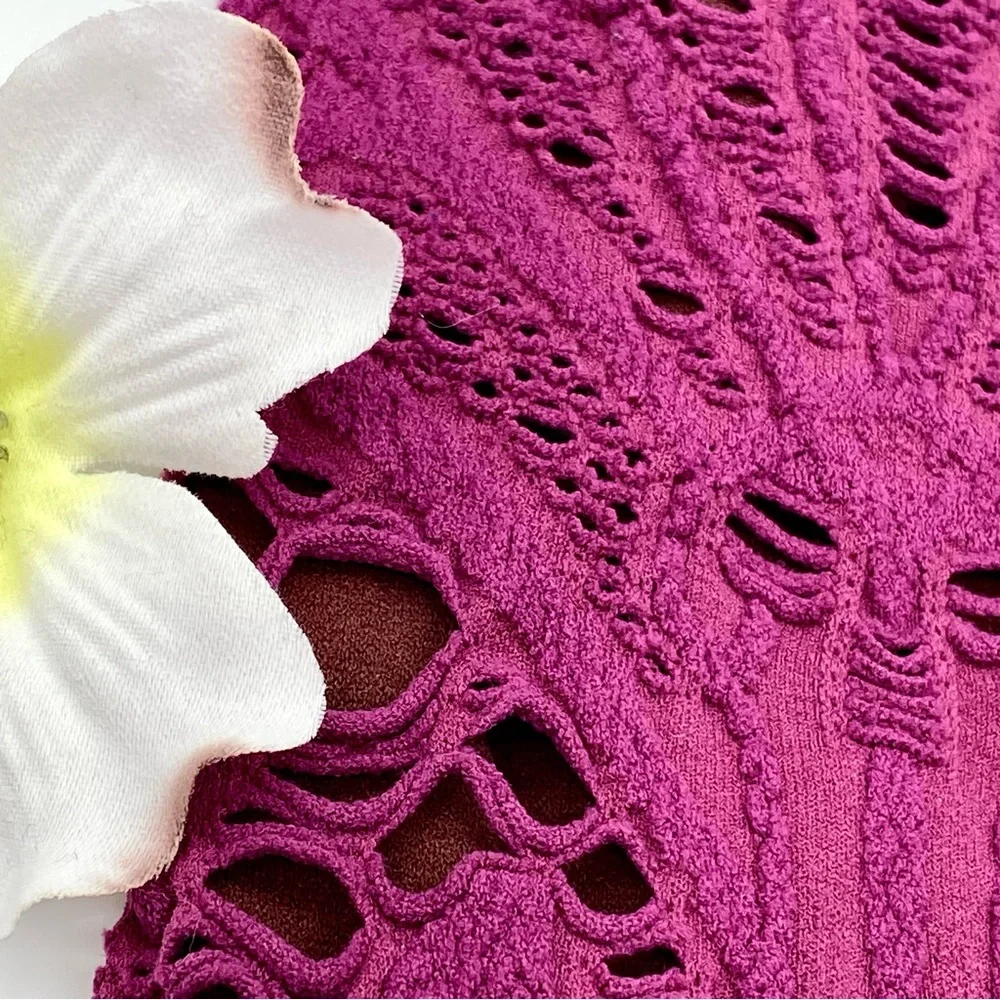 EUC Free People Medallion Crochet Lace Seamless Bodycon Dress, XS/S - Picture 10 of 13